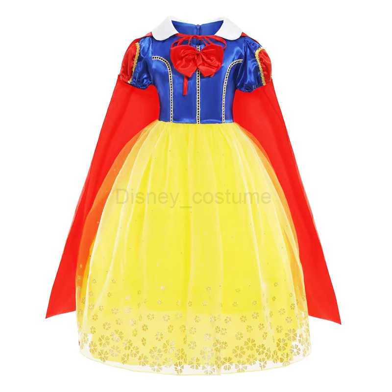 Disney Summer Princess Dress Snow White Dress Girl Puff Sleeve Childrens Dress Childrens Party Birthday Fancy Dress Vestitos X250408