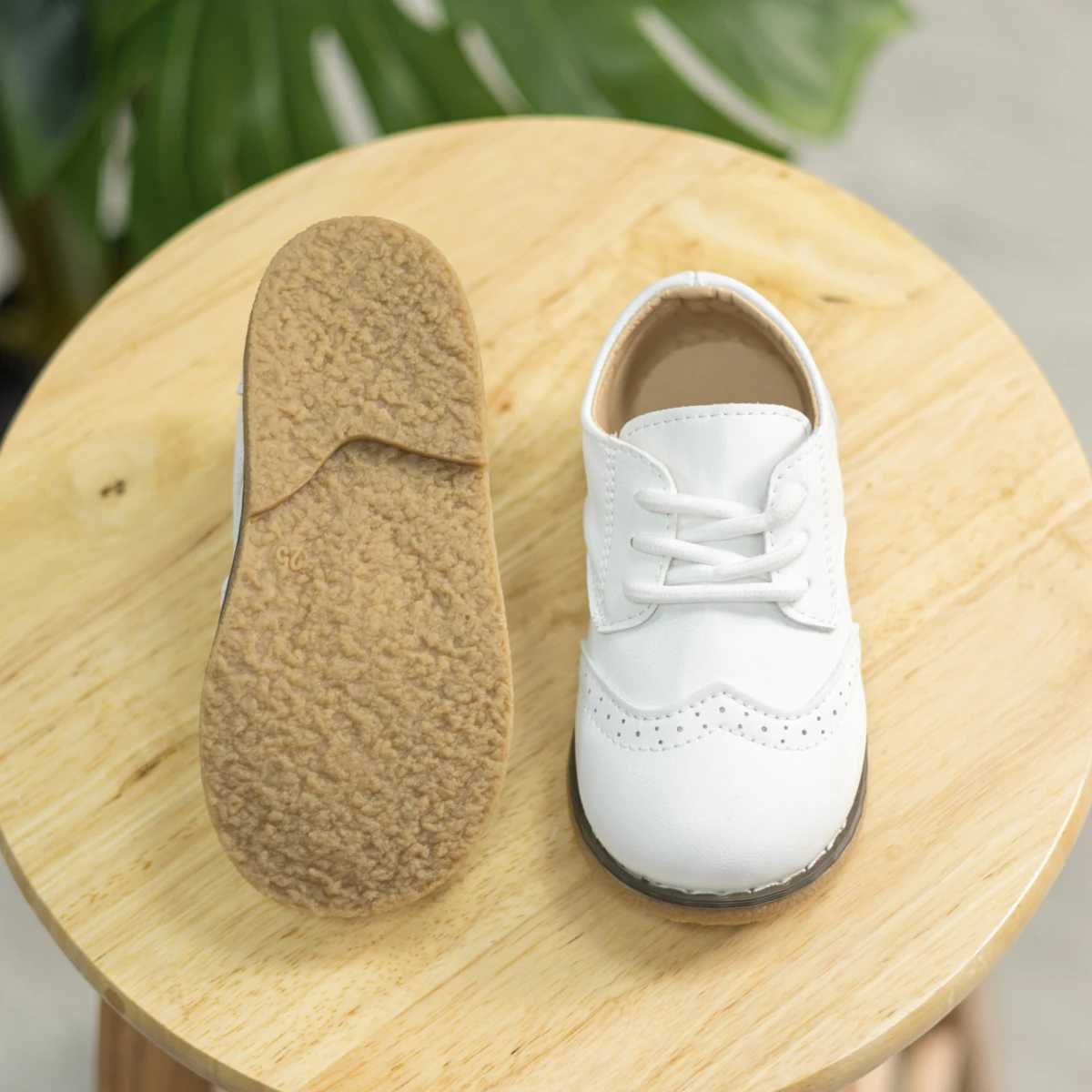 KIDSUN Fashion Childrens Shoes for Girls Lace PU Leather Shoes for Girls Multi Color Casual Baby Shoes Princess Childrens Shoes W250407