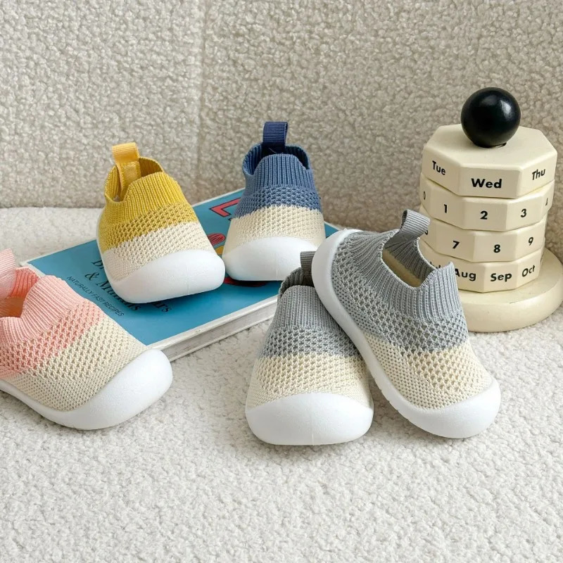 Summer Breathable Air Mesh Kids Sandals 1-4T Baby Unisex Casual Shoes Anti-slip Soft Sole First Walkers Infant Lightweight Shoes 250407