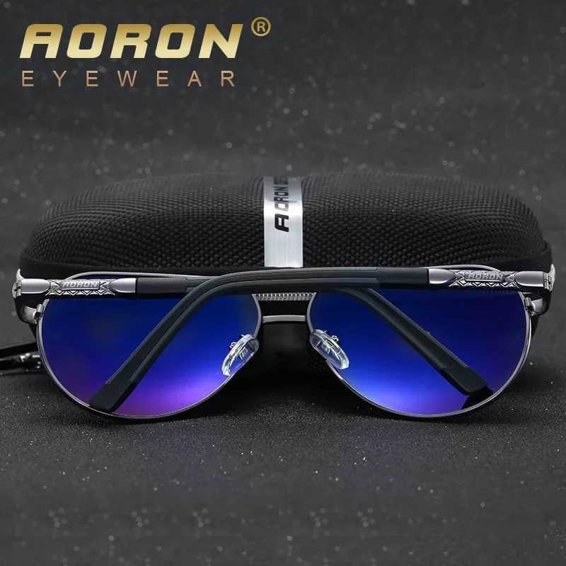 AORON Mens Polarized Sunglasses Classic Pilot Sunglasses Anti reflective Coating Lens Alloy Frame Driving Sunglasses W250408