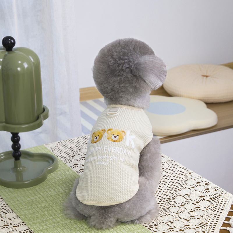 Dog Shirts Pet Clothes Letter Printed T-shirt, 3pcs Puppy Vest T-Shirt Sleeveless Costumes, Doggy Soft and Breathable Apparel Outfits for Small Medium