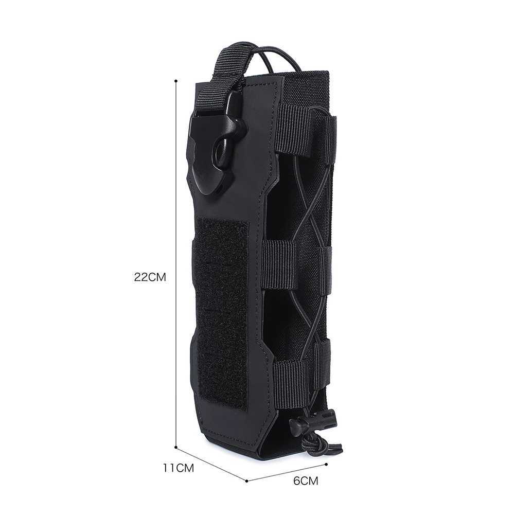 Multifunctional Molle Water Bottle Bag Drawstring Bottle Pouch for Outdoor Travel Camping Hiking Hunting ClimbingC250407