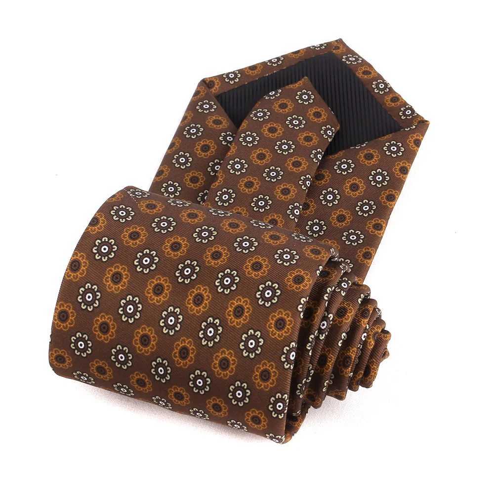 9 cm Wide Print Ties For Men Wen Paisley Neck Tie For Wedding Business Classic Gro Neckties Fashion Mens Flower Neck Tie X250407