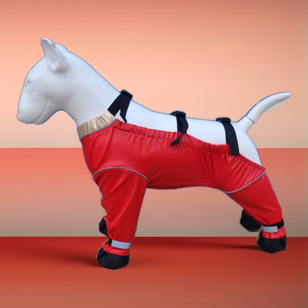 Full Protective Pet Shoes & Socks Dog Boots Raining Shoes with Harness for Small Large Dogs Wholesale
