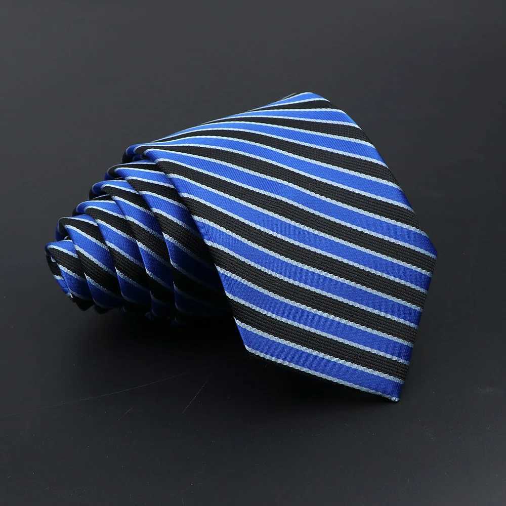 Classic Tie For Men Business Solid Color Stripe Plaid Dots 7cm Jacquard Wedding Dress Necktie Daily Wear Cravat Accessories Gift X250407