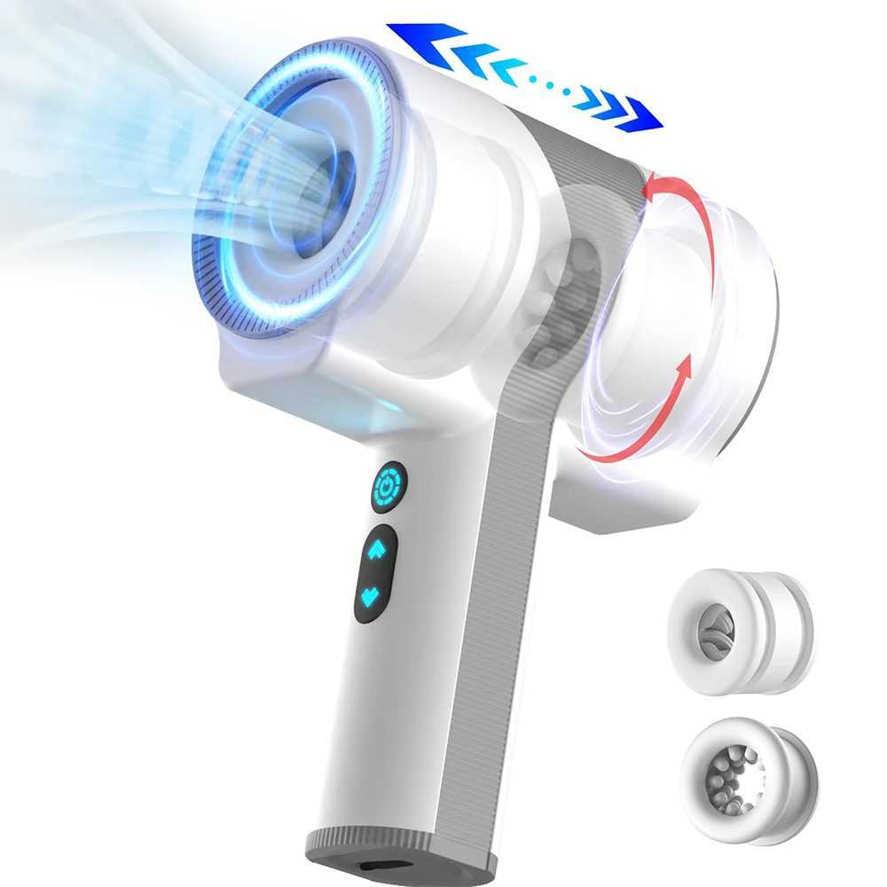 Mens Masturbation Cup Handle Design Double layer Automatic Telescopic Rotating Vibration Oral Sex Toy Penis StrokeXJ250408