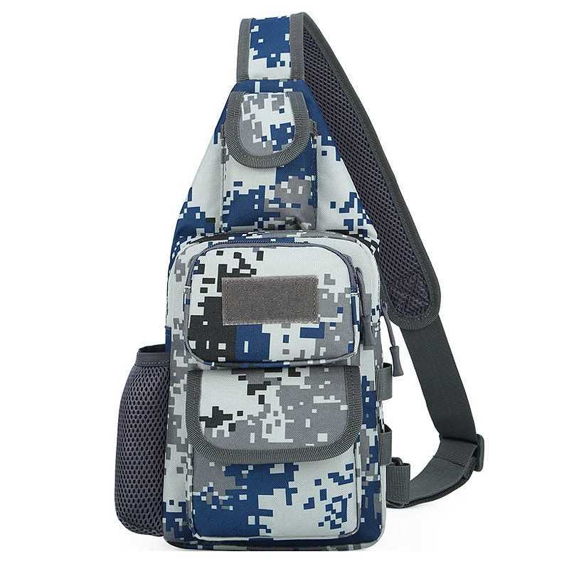 Men Tactical Shoulder Crossbody Bag Nylon Outdoor Hunting Camping Fishing Army Trekking Military Chest Sling Bag Hiking BackpackC250407