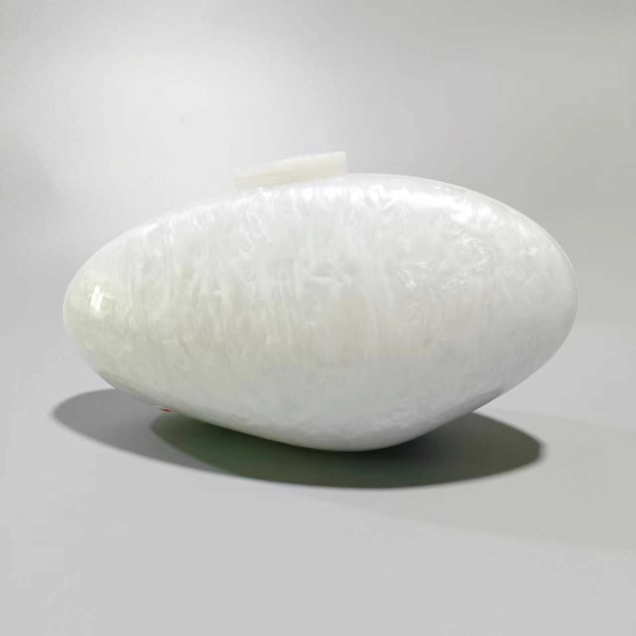 Womens bag new oval shell goose egg acrylic fashion dinner bag single shoulder diagonal span bag