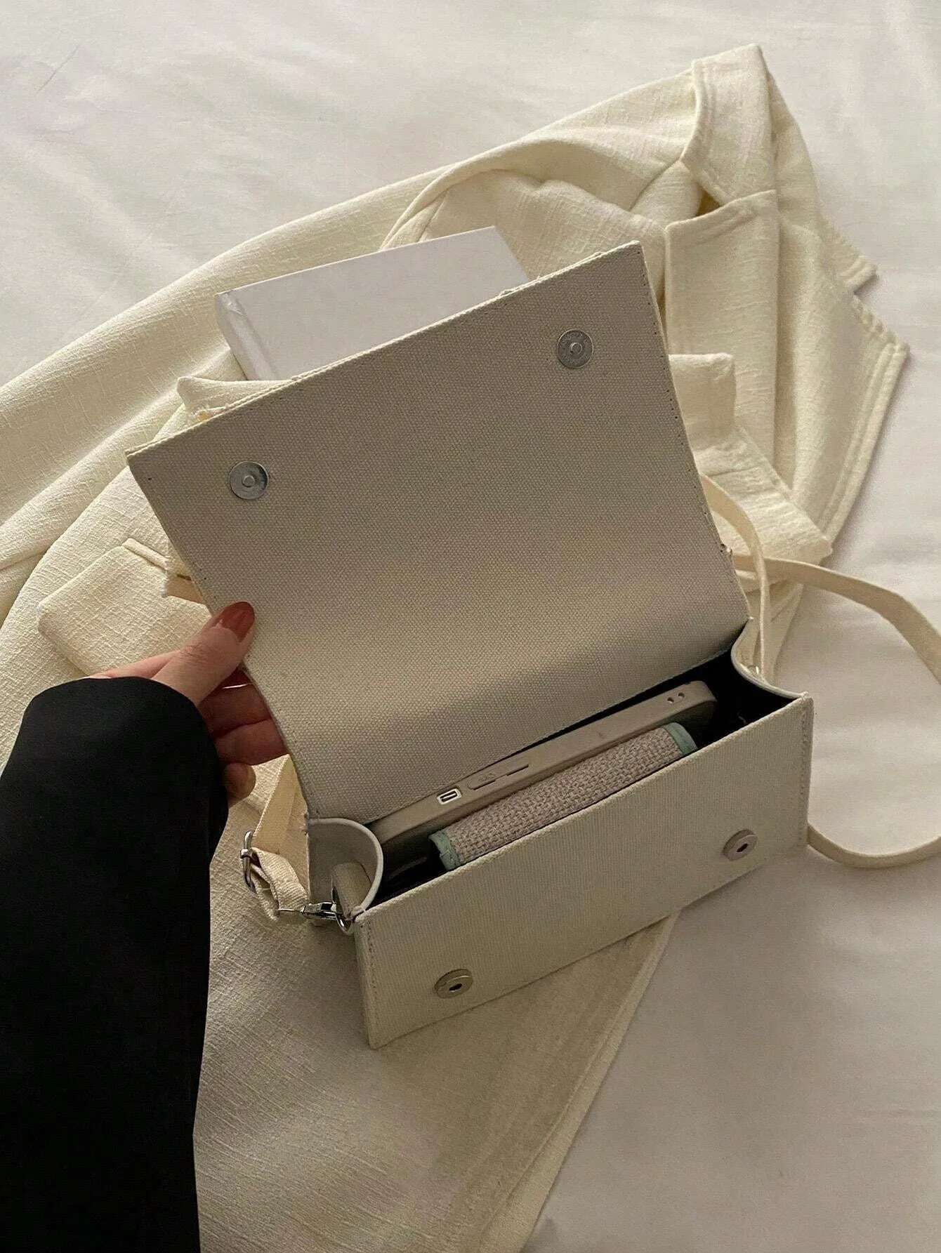 Minimalist Retro Mini Bag Square Splicing Lightweight Crossbody Bag Suitable For Women s Daily Travel Shopping Ll