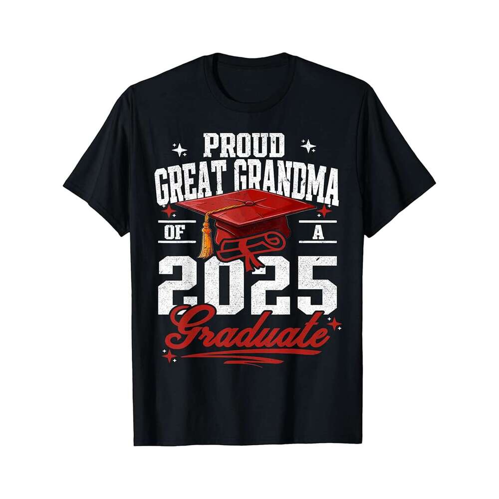 Designer T shirt Proud Great Aunt of a 2025 graduate senior graduation - 220g Tshits