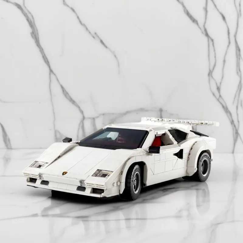 2024 New MOC Countach 5000 QV Building Blocks 1506Pcs Super Racing Model Classic Series Building Blocks Automotive Technology W250408