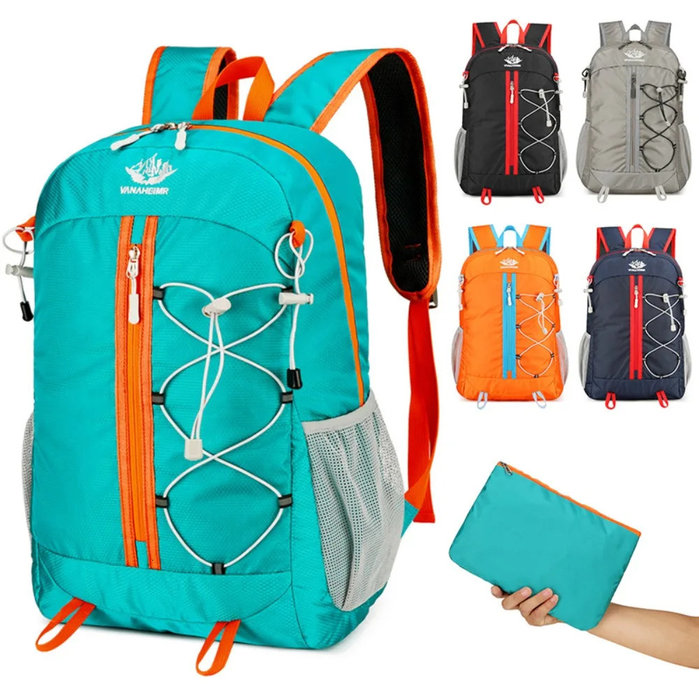 Mens Mountain Riding Backpack Ultra-light Multi-functional Leisure Foldable Backpack Large Capacity Travel Bag 250407