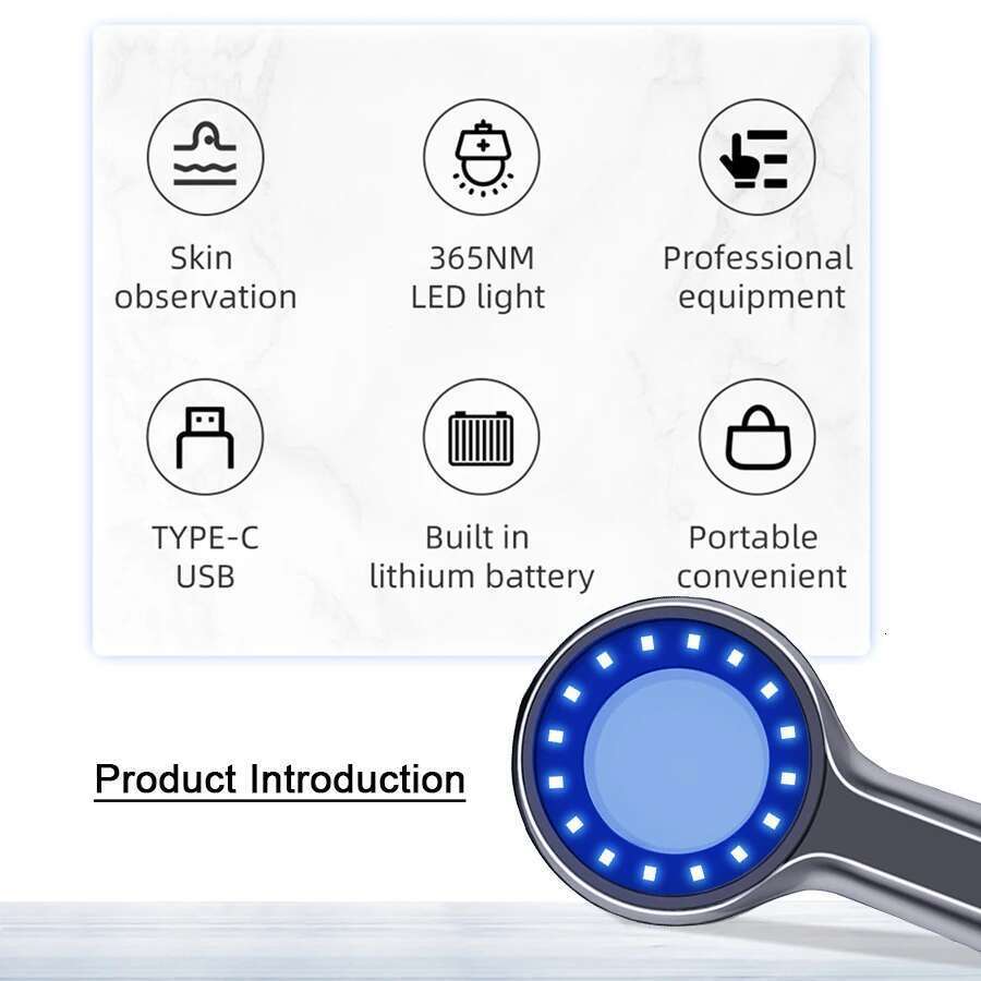 NEW Woods Analyzer UV Magnifying For Beauty Facial Testing Wood Lamp Light Analysis Detection Skin Care