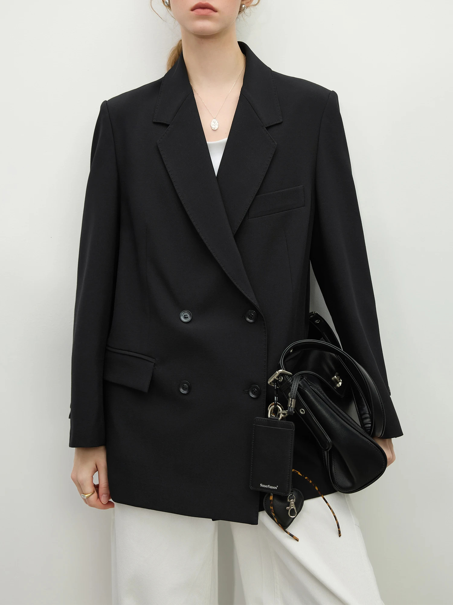 FSLE Fashion Double layered Casual Womens Jacket Spring High end Loose Lazy Style Front 25FS11097 250407