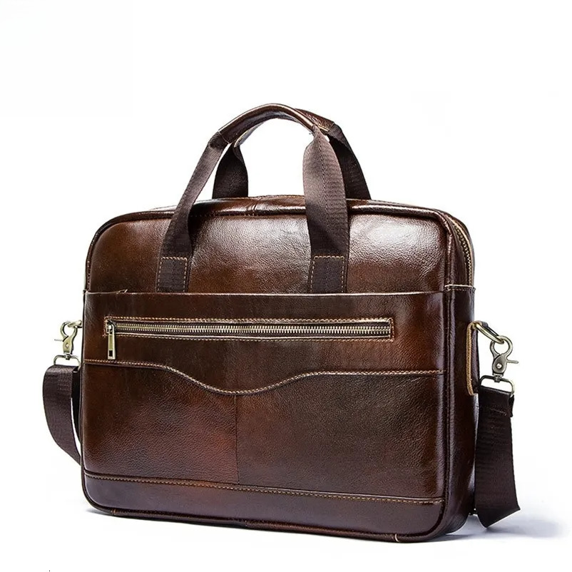 New Free Shipping Designer Bag Genuine Leahther Men Briefcase Portable Office Handbag For Laptop Bag High Quality Business Messenger Shoulder Bags Tra