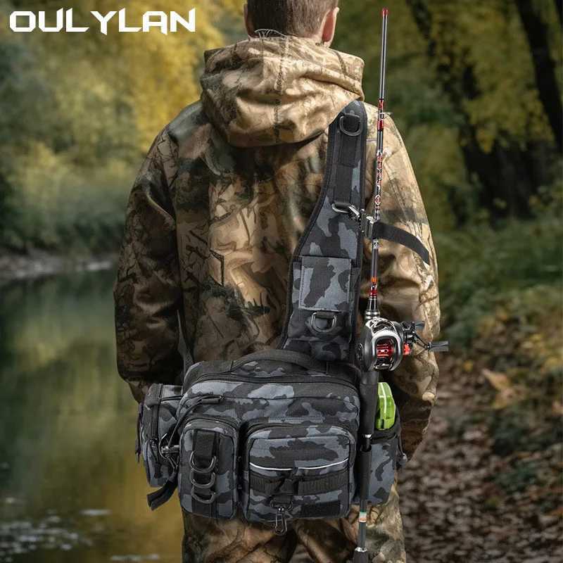 Outdoor Shoulder Bag Sports Climbing Backpack Shoulder Tactical Hiking Camping Hunting Daypack Fishing BackpackC250407