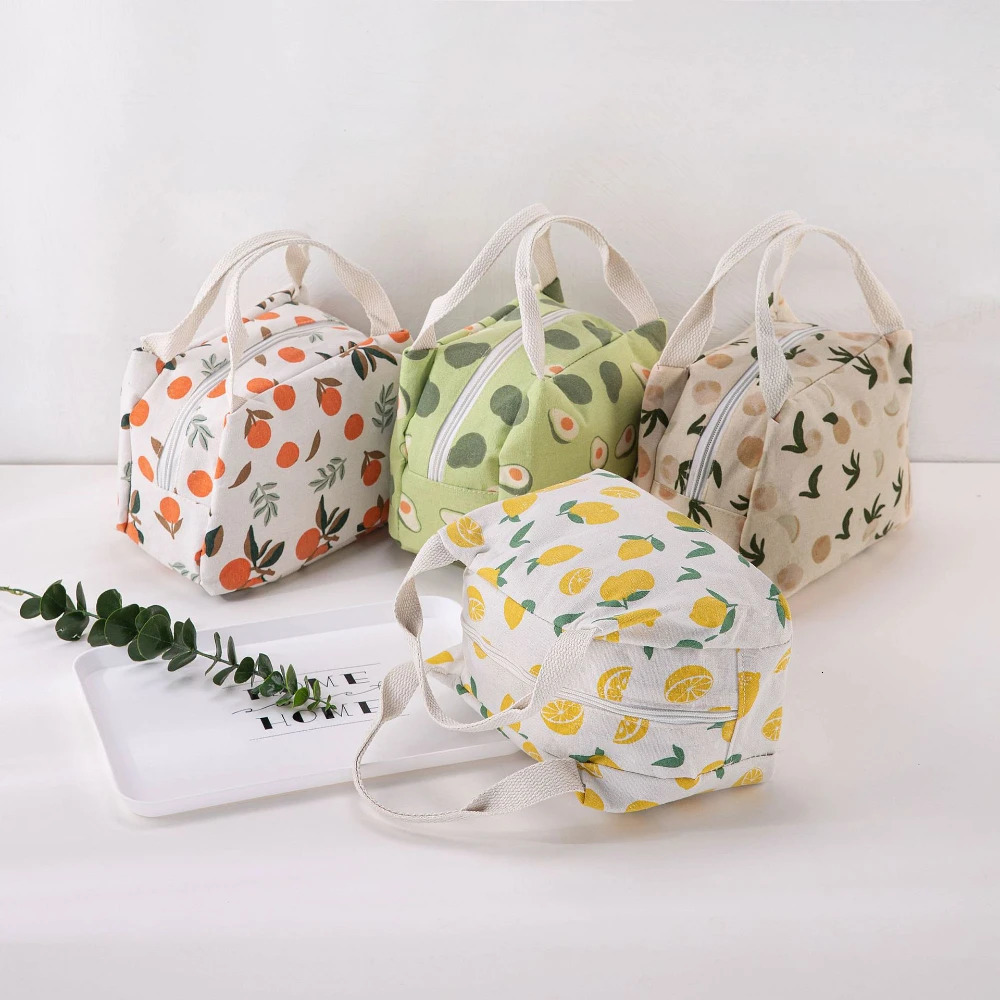 1 cute fruit lunch bag suitable for women portable insulated bento container school food 250401