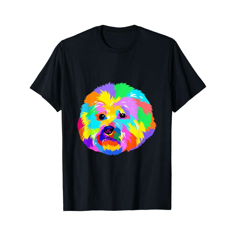 Designer T shirt Pop Art American Eskimo Spitz Dog Lover American Eskimo Mom - 220g Tshits