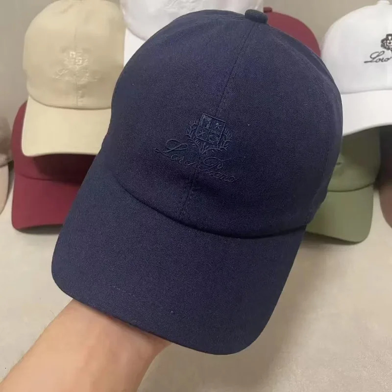 2025 Mens and Womens Linen Breathable Duckbill Cap Casual Versatile Embroidered Baseball 251103