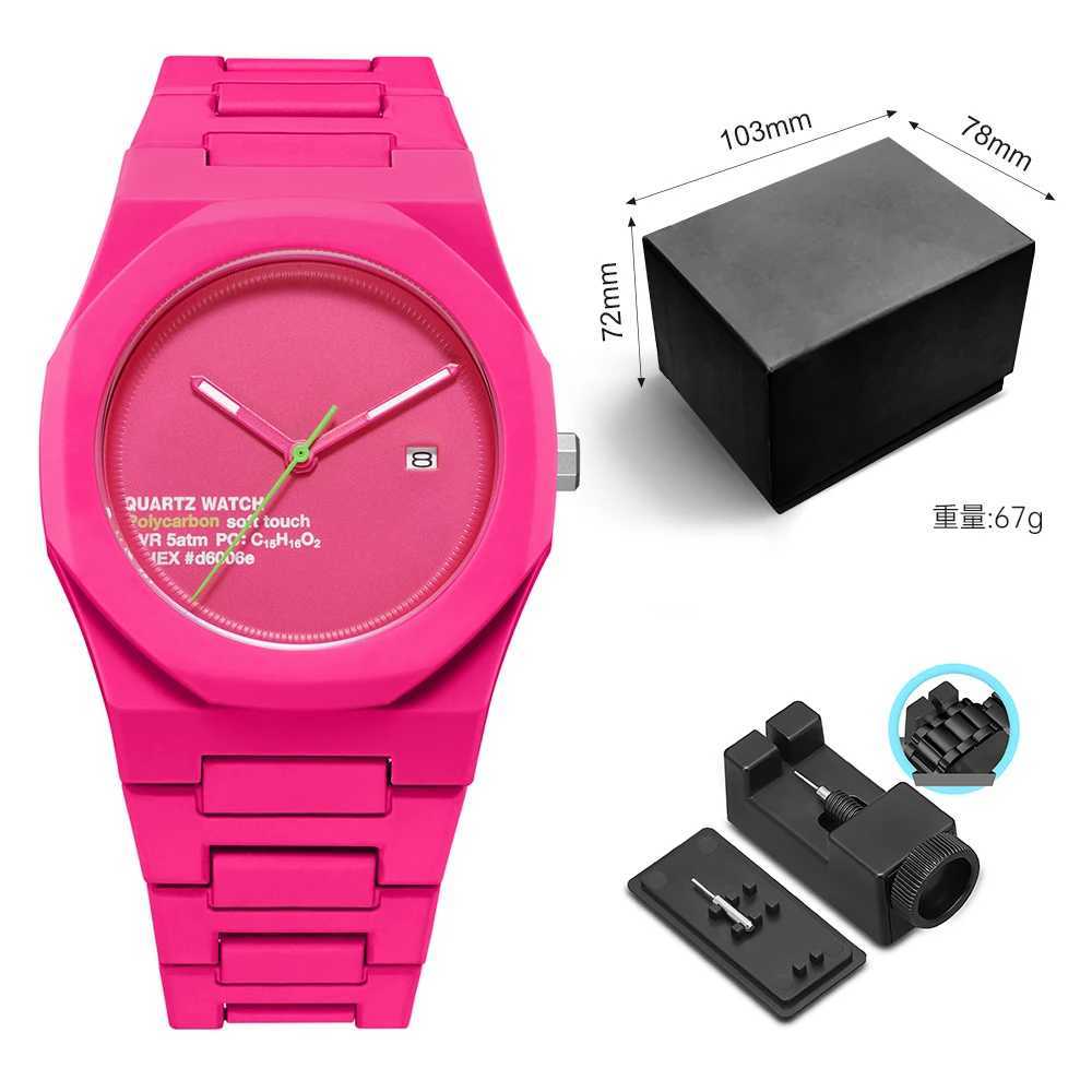 SHUAIKE 1142-10 Womens Dopamine Candy Color Waterproof Quartz Watch Fashionable and Innovative Couple Style Student Watch Y250407
