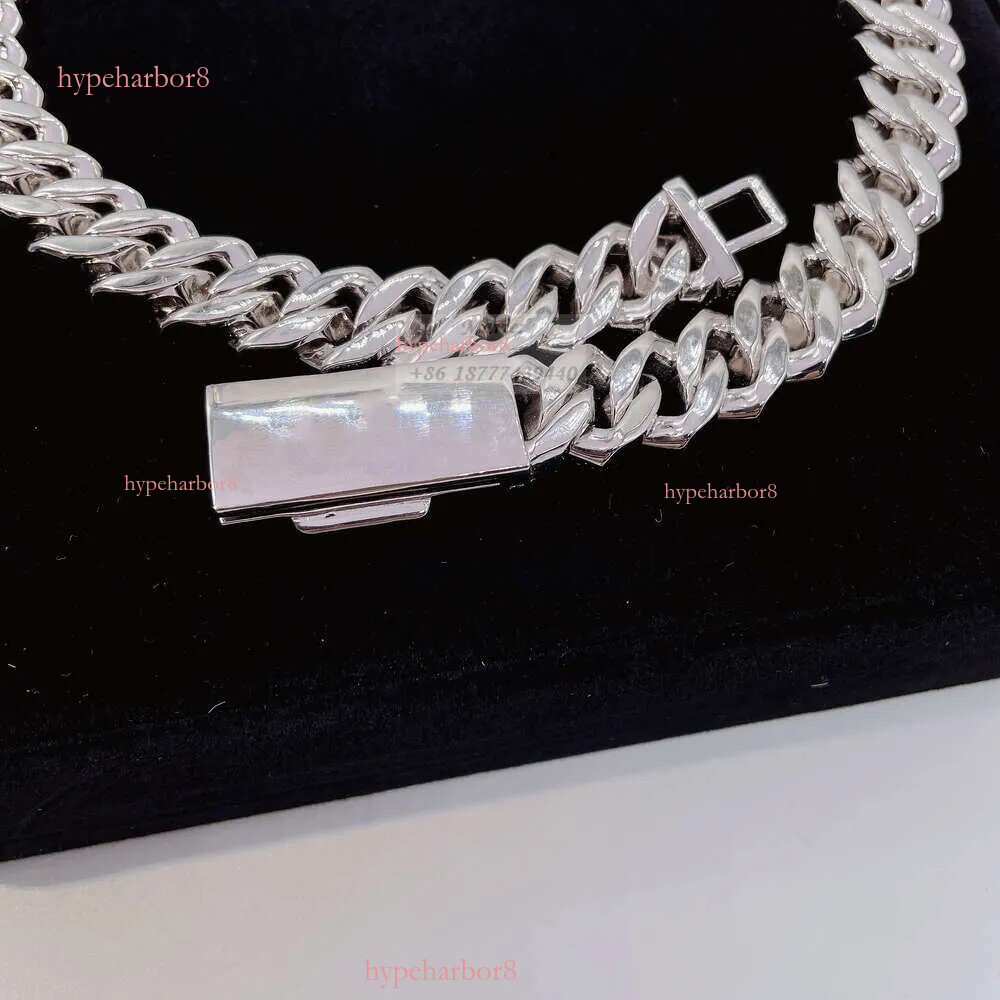 Hip Hop Jewelry Buss Down 16mm S k Customized Iced Out Necklace Vvs Moissanite Cuban Chain