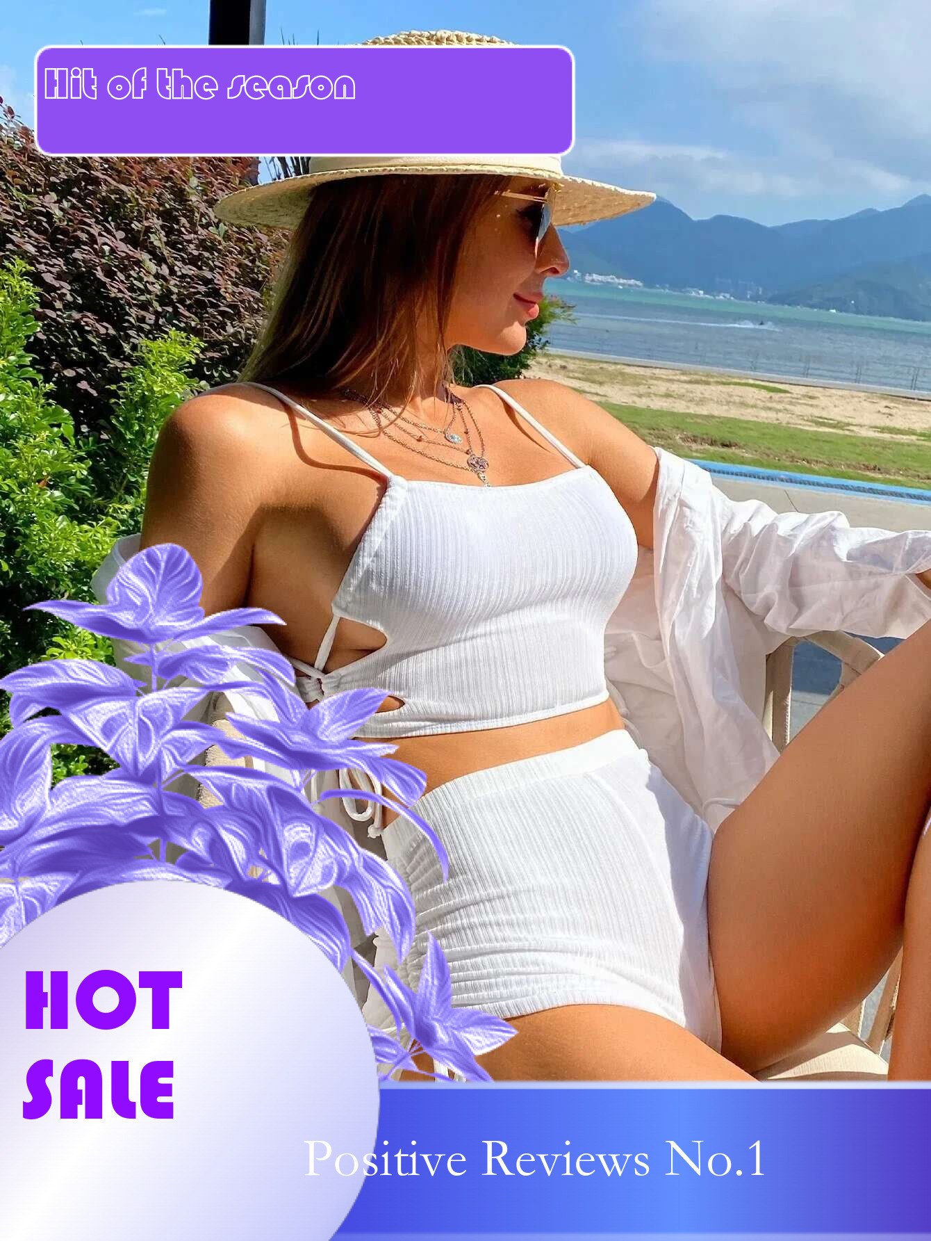 Dongdumaoyi Sexy Bikini Women White Black Hollow Out Push Up Padded Two Piece Swimsuit Summer Bathing Suit Lace High Waist Swimwear