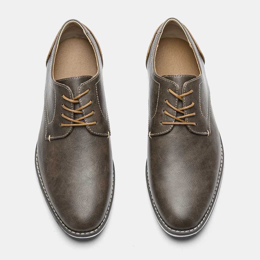39~49 men shoes brand 2023 fashion comfortable men leather shoes #KD4163C250408