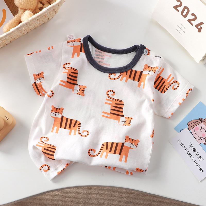 Ddmyshoesvip New T Shirt Pure Cotton Girls Short Summer A Class Half Sleeved Baby Sweat Absorbing Children S Clothing
