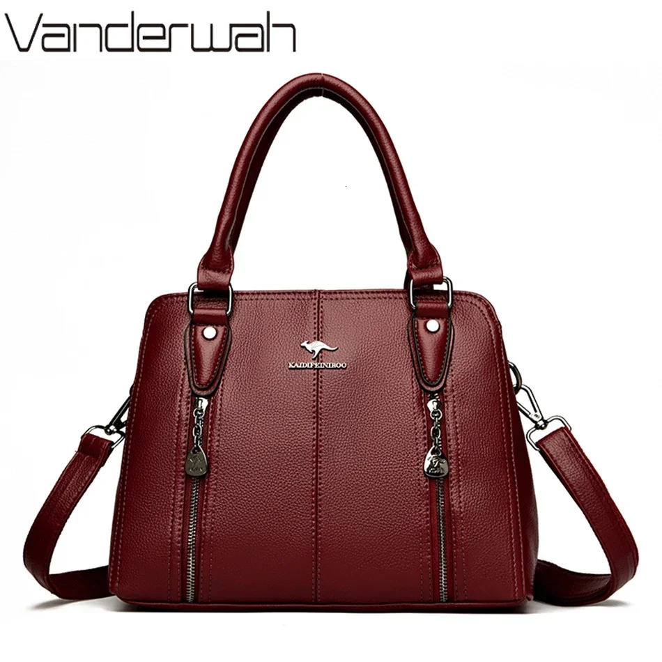 handbag womens bag er casual high-quality leather shoulder cross body model 250320