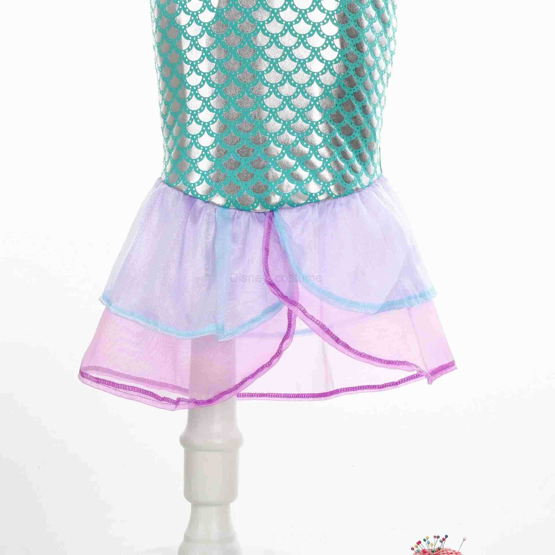 Disney Classic Little Mermaid Princess Ariel costume childrens purple dress girl role-playing childrens carnival birthday party mermaid dress X250408