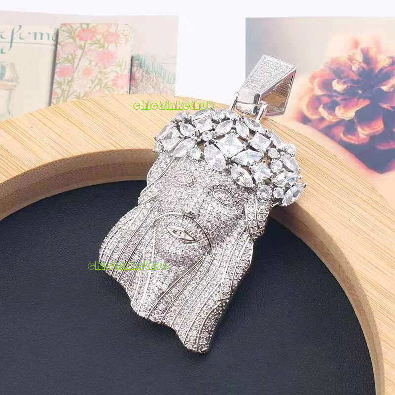 Wholesale Price Sterg Sier Iced Out Custom Vvs Moissanite Hip Hop Jesus Pendant