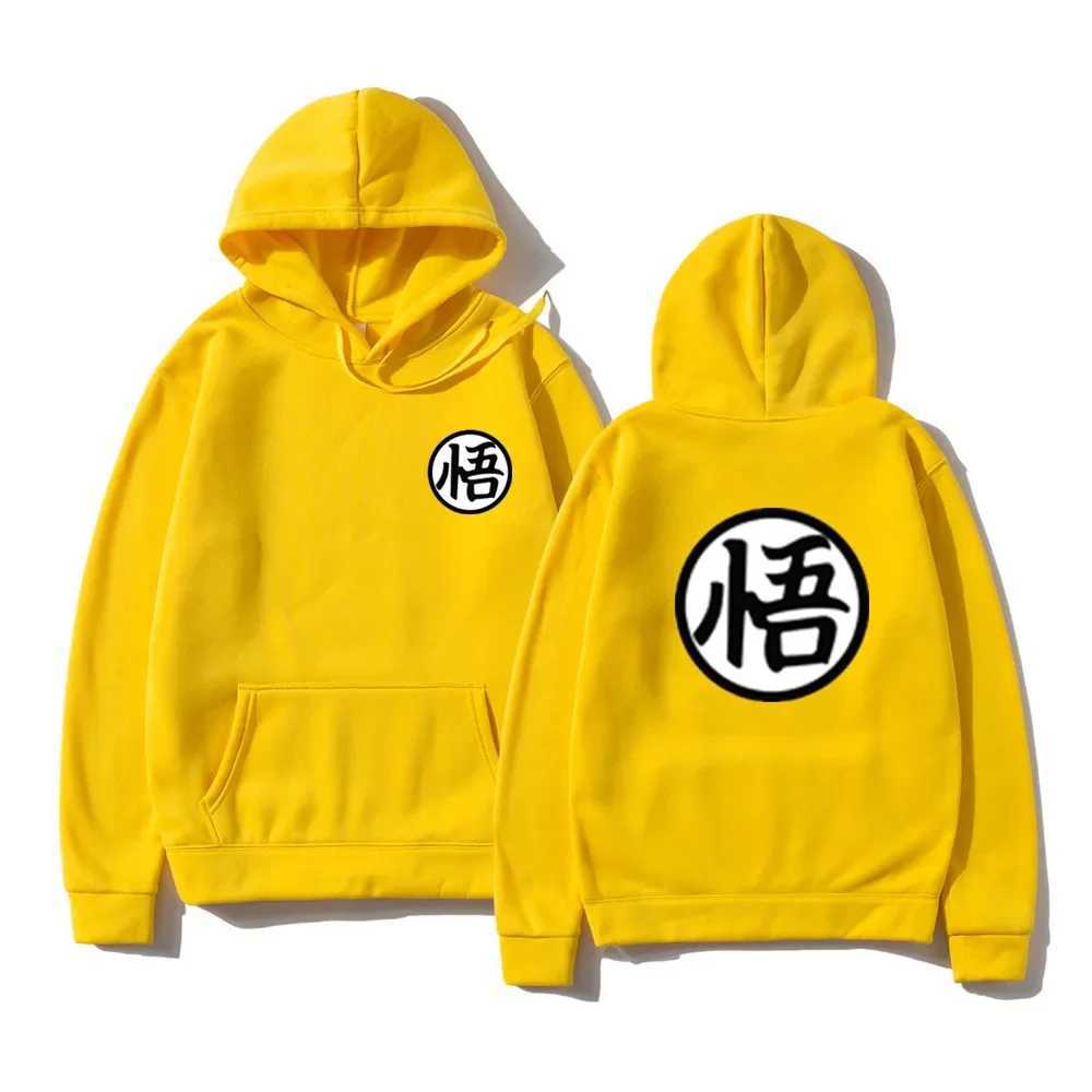 New Japanese Anime Mens Hoodie Sweatshirt Multi Color Cute Cartoon Goku Printed Harajuku Hoodie Sweatshirt Poleron Hombre W250408