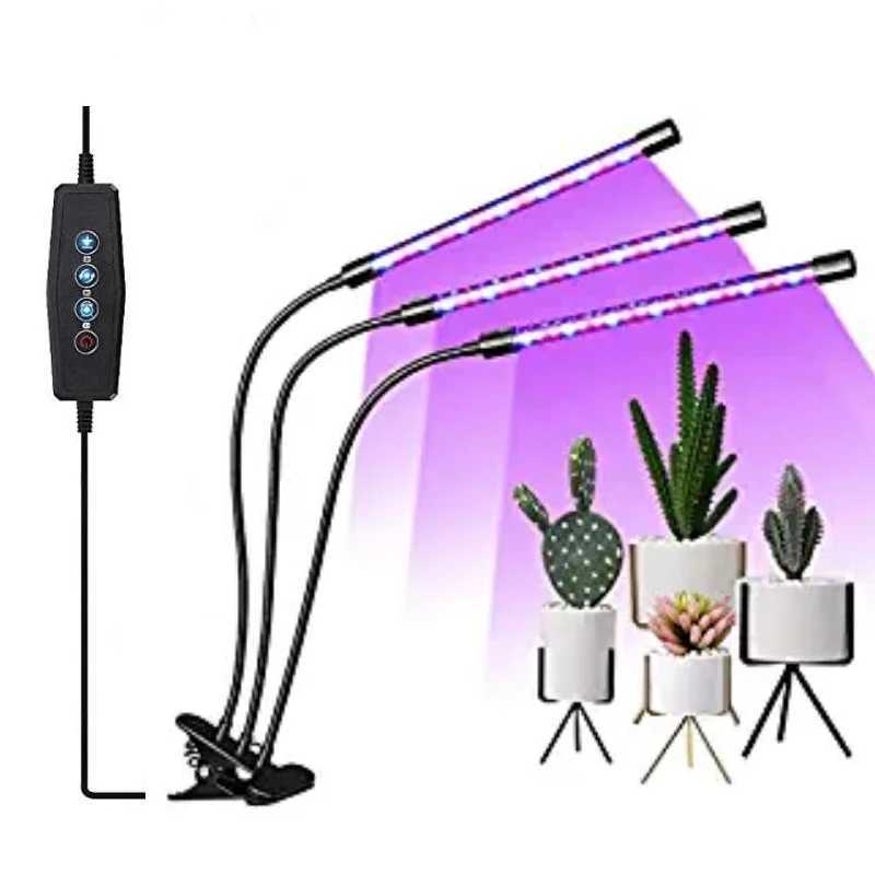 45W 5-head LED growth light full spectrum plant light USB clip on growth light for indoor plant seed flower tent box Fitolampy Z250407