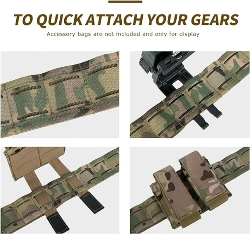 YAKEDA Battle Molle Riggers Belt Duty Belt Heavy Duty Anti-Slip Pad Inner Belt Comb 3-In-1 System 250403