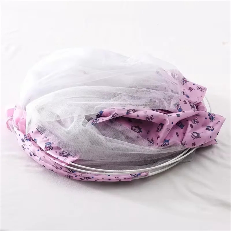 Baby crib Mongolian yurt mosquito net childrens anti fall folding mosquito net full face universal mosquito net free installation 250408