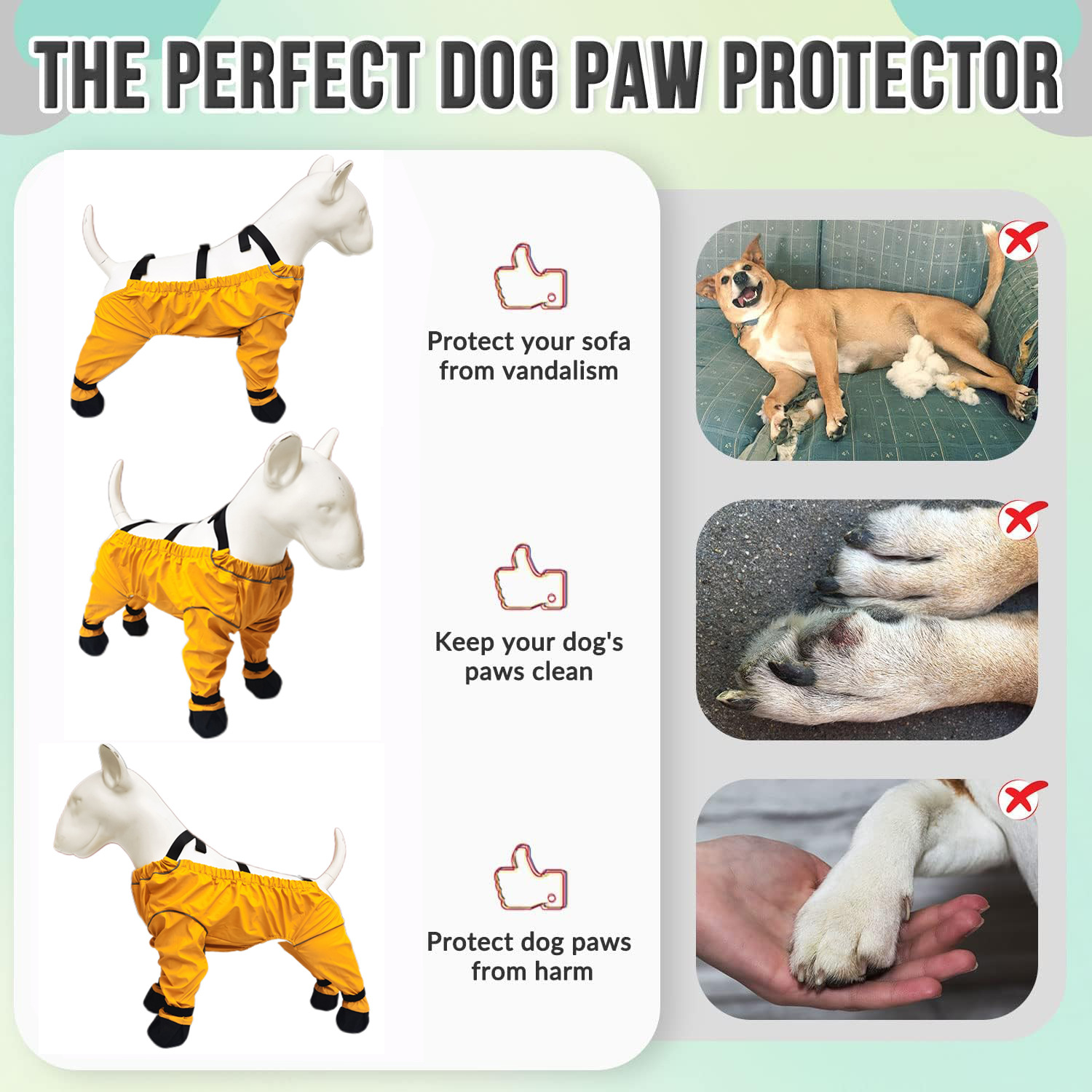 Full Protective Pet Shoes & Socks Dog Boots Raining Shoes with Harness for Small Large Dogs Wholesale