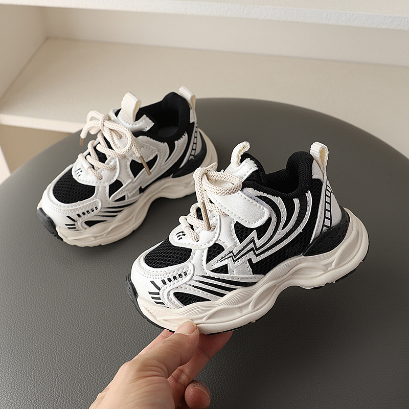 2025 New Design Children For Boys Mesh Breathable Kids Sport Shoes Cutefeet Non-slip Fashion Toddler Girls Sneakers Trainers Size 21- 30 C0646 H260207