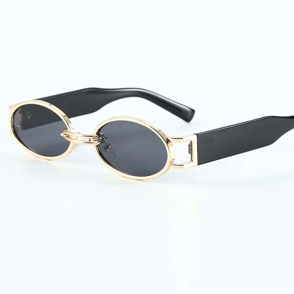 Manufactory Direct Retro Metal PC Oval Steampunk Small Frame Eyewear Uv400 Shades Sunglasses