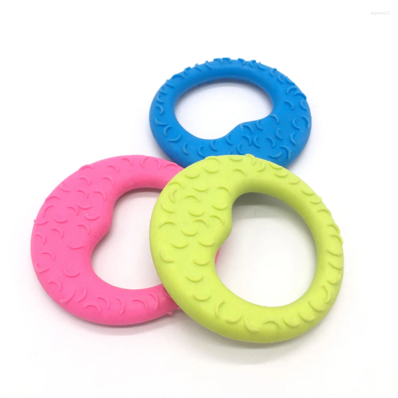 Update Pet Suppliesdog Bite Ring Toys Anti-Bite Soft Rubber Training Molar Moon Toy Puppy Dental Care Cleaning Oral Chew