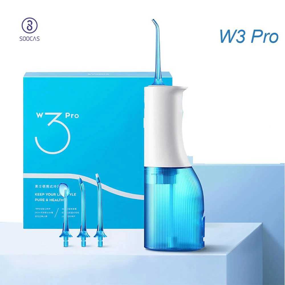 SOOCAS W3 Pro sink cleaner tooth type 4 nozzle cleaner oral irrigator C-type rechargeable cleaner 7-mode detachable water tank M250408