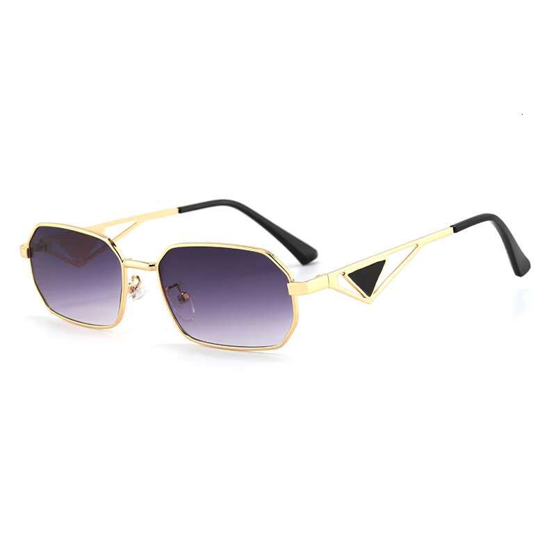 Custom Fashion Metal Lunettes Uv400 Shades Glasses Triangle Leg Sunglasses