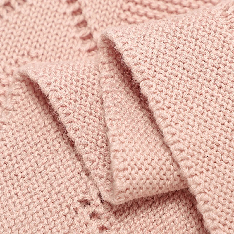 Baby Blankets Knitted Breathable born Boy Girl Cotton Stroller Bedding Sleeping Covers 90*70cm Toddler Throw Receiving Quilts 250408