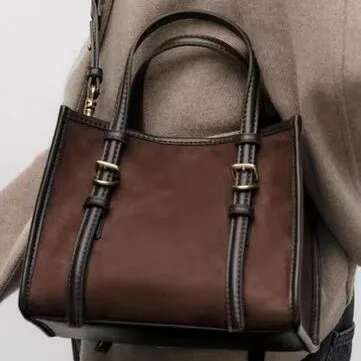 Tote For Women Crossbody Bag Solid Color PU Leather Fashion Shoulder Work Bags Satchel Handbags