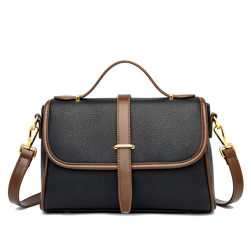 Luxury Design Bag Women's Fashion PU Leather Small Square Commuter Crossbody Shoulder Handbag