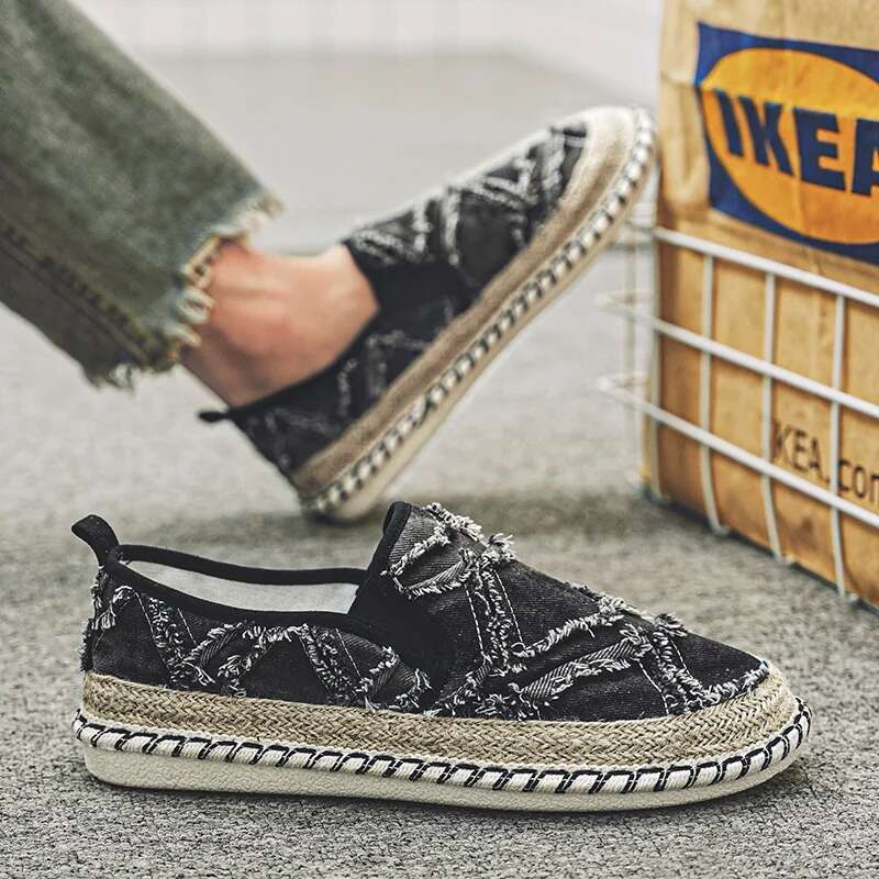 2025 New Retro Casual Summer Designer Men's Canvas Breathable Casual Shoes Men's Flat Shoes Trendy Casual Shoes1