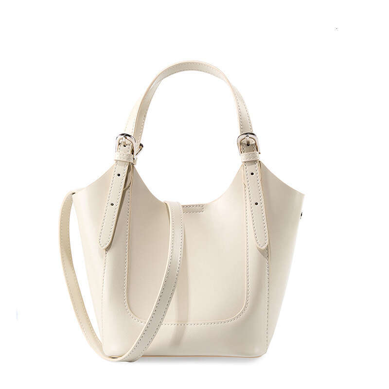 Bag For Women In Spring And Summer 2025, Niche Lake Green Hand-Held Crossbody Baozi Mother Bag, Cowhide Commuting Vegetable Basket Bag