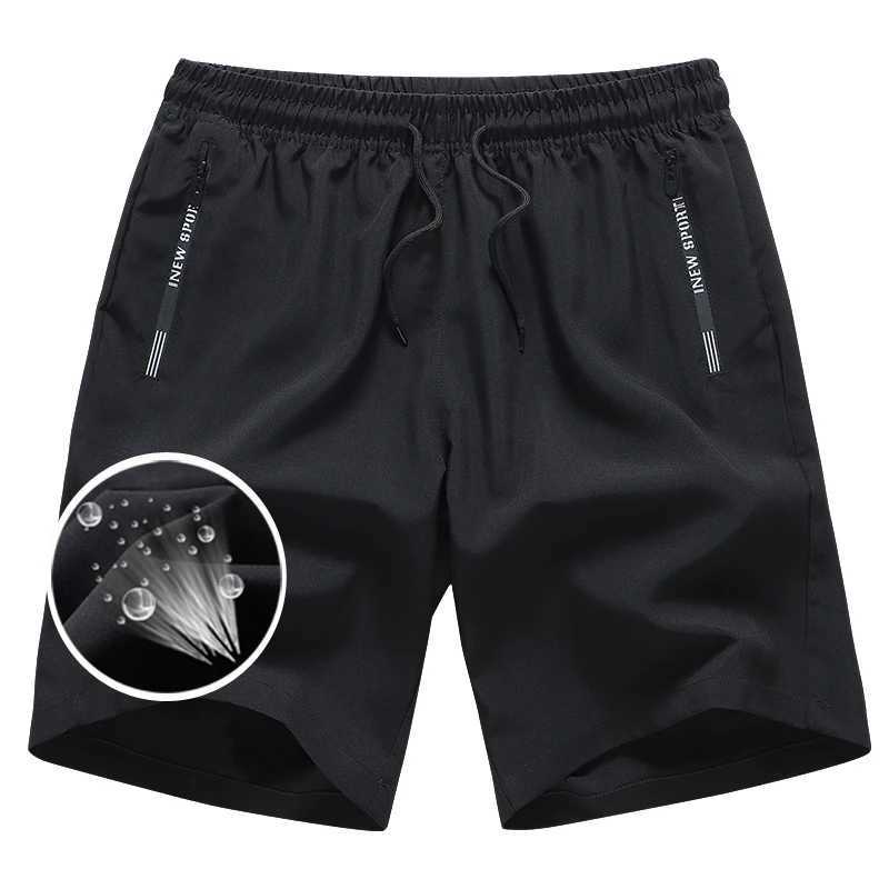 Latest Summer Shorts Mens Gym Sports Running Fitness Exercise Mens Shorts Breathable Quick Drying Drawstring Mens Shorts BlackXJ250407