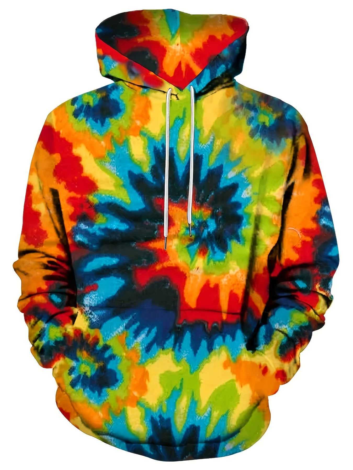 Mens Hoodie 3D Lace Dye Printed Sports Shirt Mens Casual Hoodie Y2k Hoodie Zipper Clothing Harajuku Top Mens Wear W250408