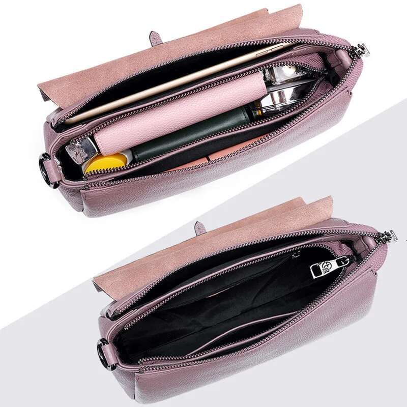 Genuine Crossbody Bag For Women's Versatile Commuting, Cowhide Shoulder Bag, High-Quality Soft Leather Small Handbag