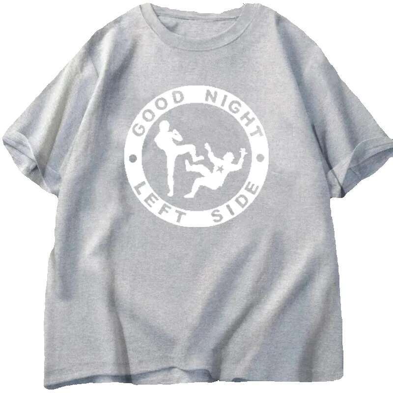 Men's women's short sleeved round neck ISIE T-shirts, economical interesting graphics, casual and fashionable, goodnight store side wear